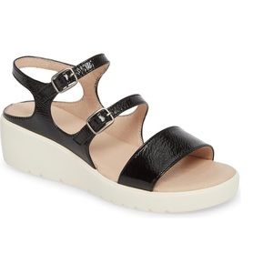 Johnston & Murphy Clara sandal, navy, sz 7.5